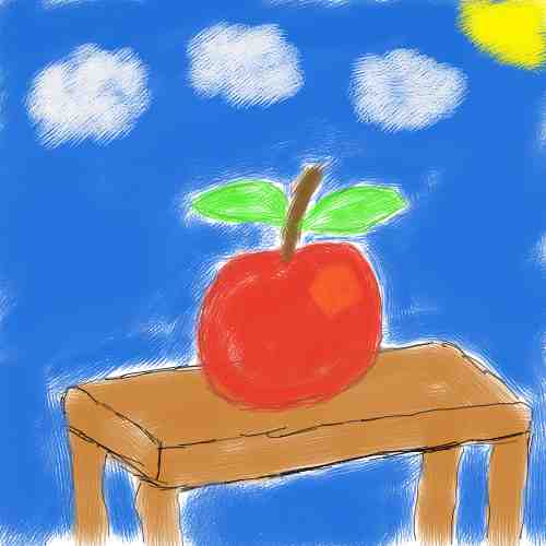 Pencil apple